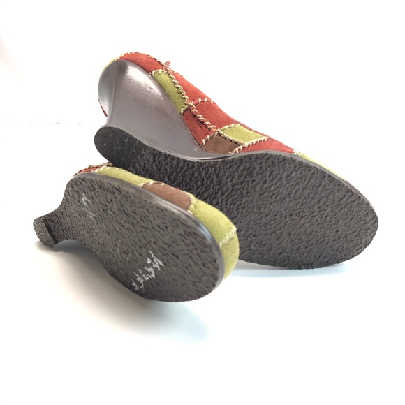 Vintage Y2K Vince Camuto Patchwork Platforms - Picture 8 of 8